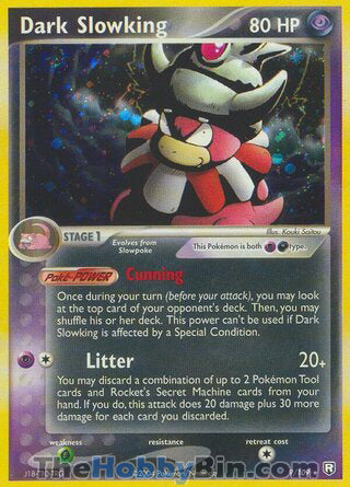 0009 Dark Slowking Holo Rare Team Rocket Returns