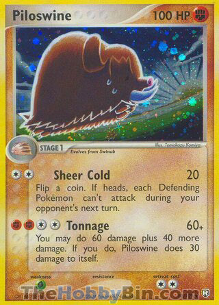 0013 Piloswine Holo Rare Team Rocket Returns