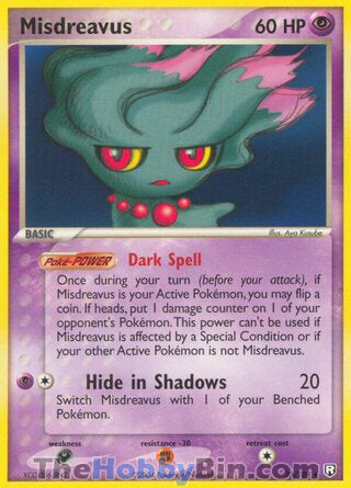 0025 Misdreavus Rare Team Rocket Returns