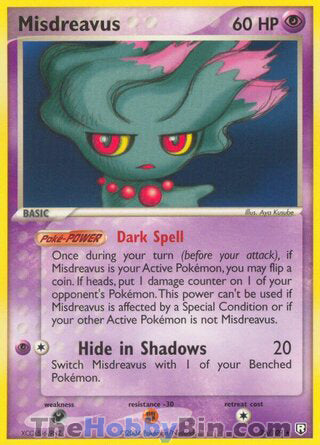 0025 Misdreavus Rare Team Rocket Returns