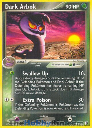 Dark Arbok Team Rocket Returns Uncommon #29/109