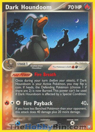 0037 Dark Houndoom Uncommon Team Rocket Returns