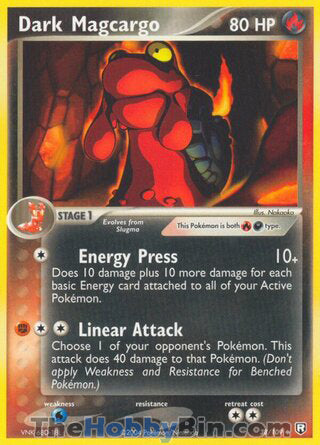 0038 Dark Magcargo Uncommon Team Rocket Returns