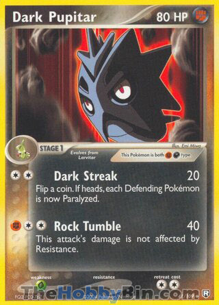 0041 Dark Pupitar Uncommon Team Rocket Returns
