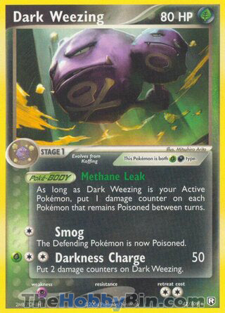 Dark Weezing Team Rocket Returns Uncommon #42/109