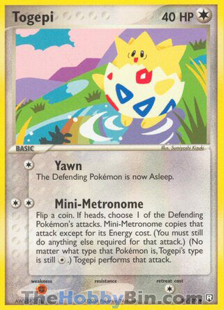 Togepi #50/109 Uncommon - EX Team Rocket Returns Pokemon card