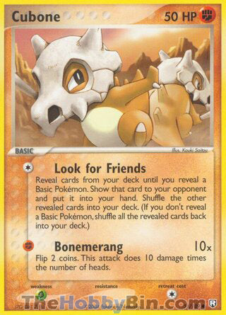 Cubone #51/109 Common - EX Team Rocket Returns Pokemon card