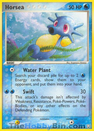 Horsea #58/109 Common - EX Team Rocket Returns Pokemon card