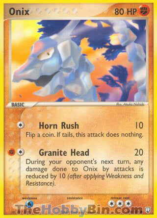 Onix #69/109 Common - EX Team Rocket Returns Pokemon card