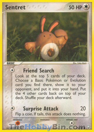 Sentret #75/109 Common - EX Team Rocket Returns Pokemon card