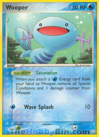 Wooper #81/109 Common - EX Team Rocket Returns Pokemon card