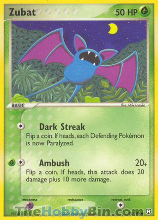 Zubat #82/109 Common - EX Team Rocket Returns Pokemon card