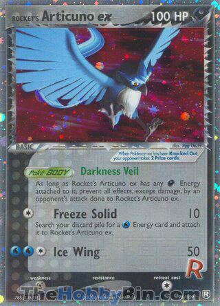 Rocket's Articuno ex Team Rocket Returns Ultra Rare #96/109