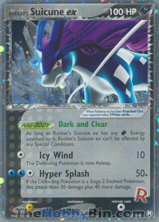 Rocket's Suicune ex Team Rocket Returns Ultra Rare #105/109