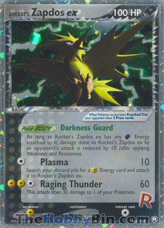 Rocket's Zapdos ex Team Rocket Returns Ultra Rare #106/109