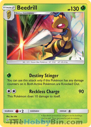 Beedrill Team Up Rare #5/181