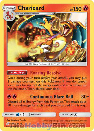 Charizard Team Up Rare #14/181