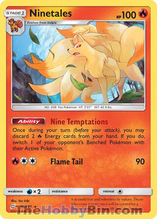 Ninetales Team Up Rare #16/181