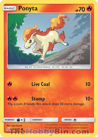 0017 Ponyta Common Team Up