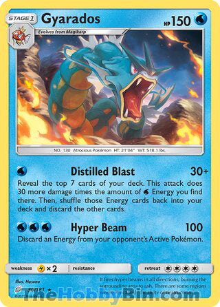 Gyarados Team Up Holo Rare #30/181