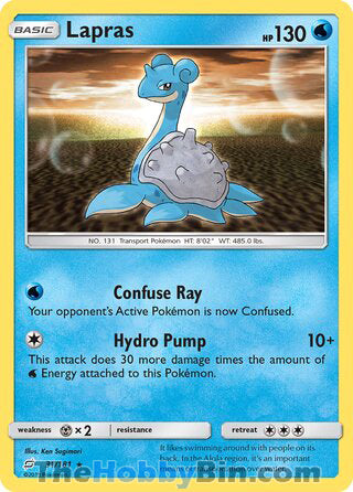 Lapras Team Up Rare #31/181