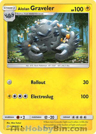 0036 Alolan Graveler Uncommon Team Up