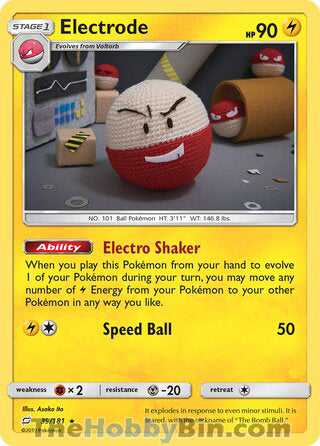 0039 Electrode Holo Rare Team Up