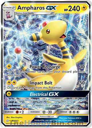 0043 Ampharos GX Ultra Rare Team Up