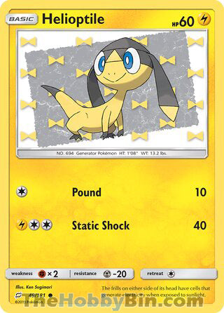 Helioptile #49/181 Common - Team Up Pokemon card