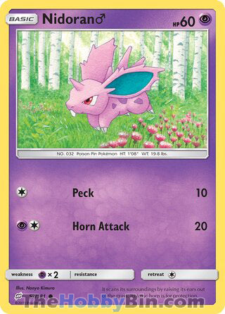 Nidoran M #57/181 Common - Team Up Pokemon card