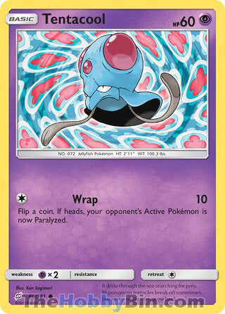 Tentacool #60/181 Common - Team Up Pokemon card