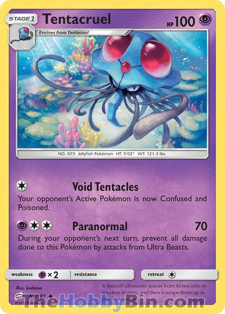 Tentacruel #61/181 Uncommon - Team Up Pokemon card