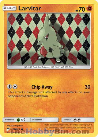 Larvitar #79/181 Common - Team Up Pokemon card