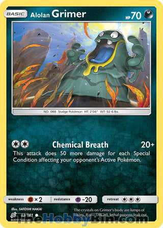 Alolan Grimer #83/181 Common - Team Up Pokemon card