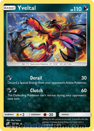 Yveltal #95/181 Holo Rare - Team Up Pokemon card