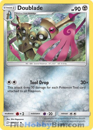 Doublade #108/181 Uncommon - Team Up Pokemon card