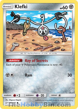 Klefki #110/181 Common - Team Up Pokemon card