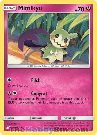 Mimikyu #112/181 Rare - Team Up Pokemon card