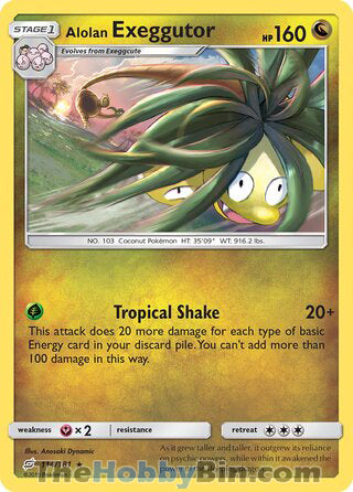 Alolan Exeggutor #114/181 Rare - Team Up Pokemon card