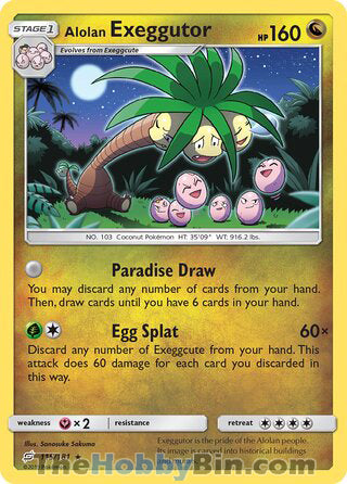 Alolan Exeggutor #115/181 Rare - Team Up Pokemon card