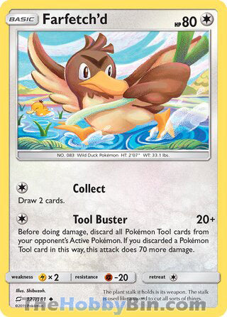 Farfetch'd #127/181 Uncommon - Team Up Pokemon card