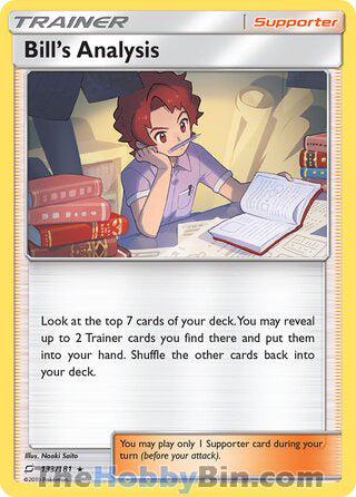 Bill's Analysis #133/181 Holo Rare - Team Up Pokemon card