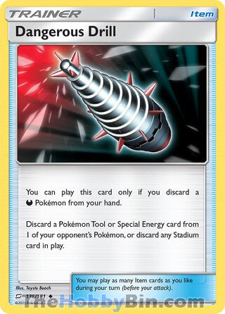 Dangerous Drill #138/181 Uncommon - Team Up Pokemon card