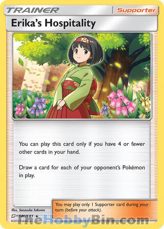 Erika's Hospitality Team Up Holo Rare #140/181