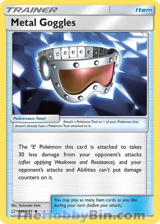 Metal Goggles #148/181 Uncommon - Team Up Pokemon card