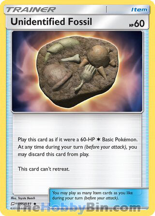 Unidentified Fossil #155/181 Uncommon - Team Up Pokemon card
