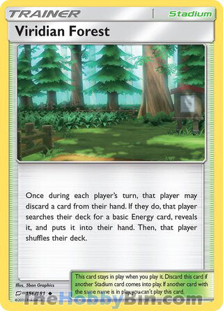 Viridian Forest #156/181 Uncommon - Team Up Pokemon card