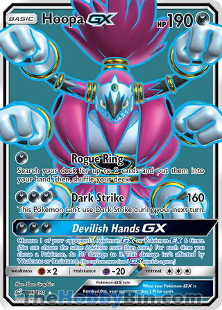 Hoopa GX #166/181 Ultra Rare - Team Up Pokemon card