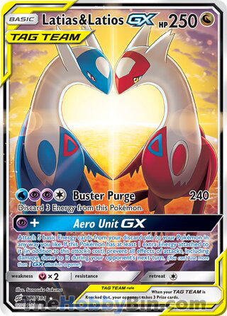 Latias & Latios GX #170/181 Ultra Rare - Team Up Pokemon card