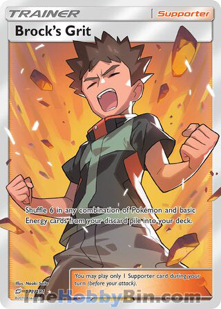 Brock's Grit #172/181 Ultra Rare - Team Up Pokemon card